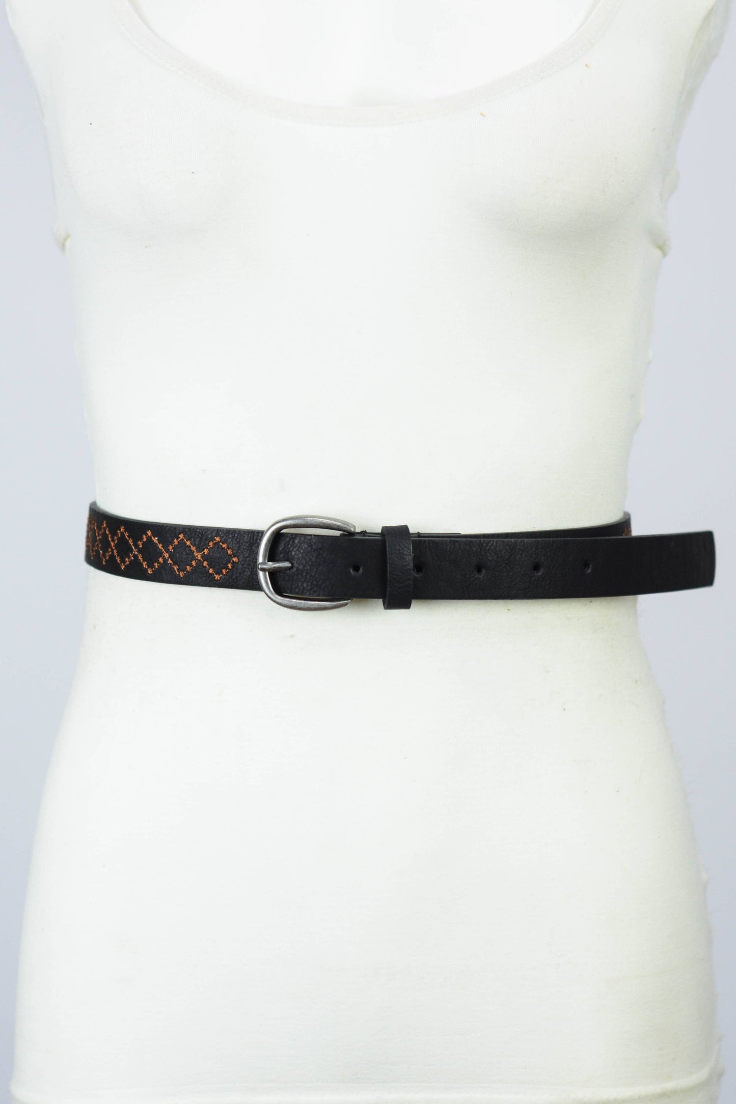 Leto Accessories - Skinny Punched Out Belt