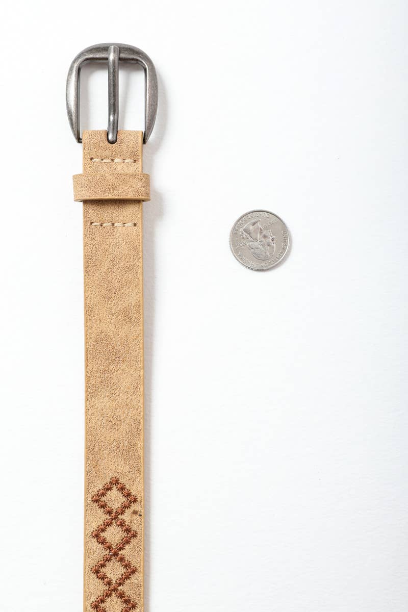 Leto Accessories - Skinny Punched Out Belt