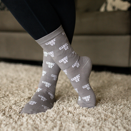Giddy Up crew socks